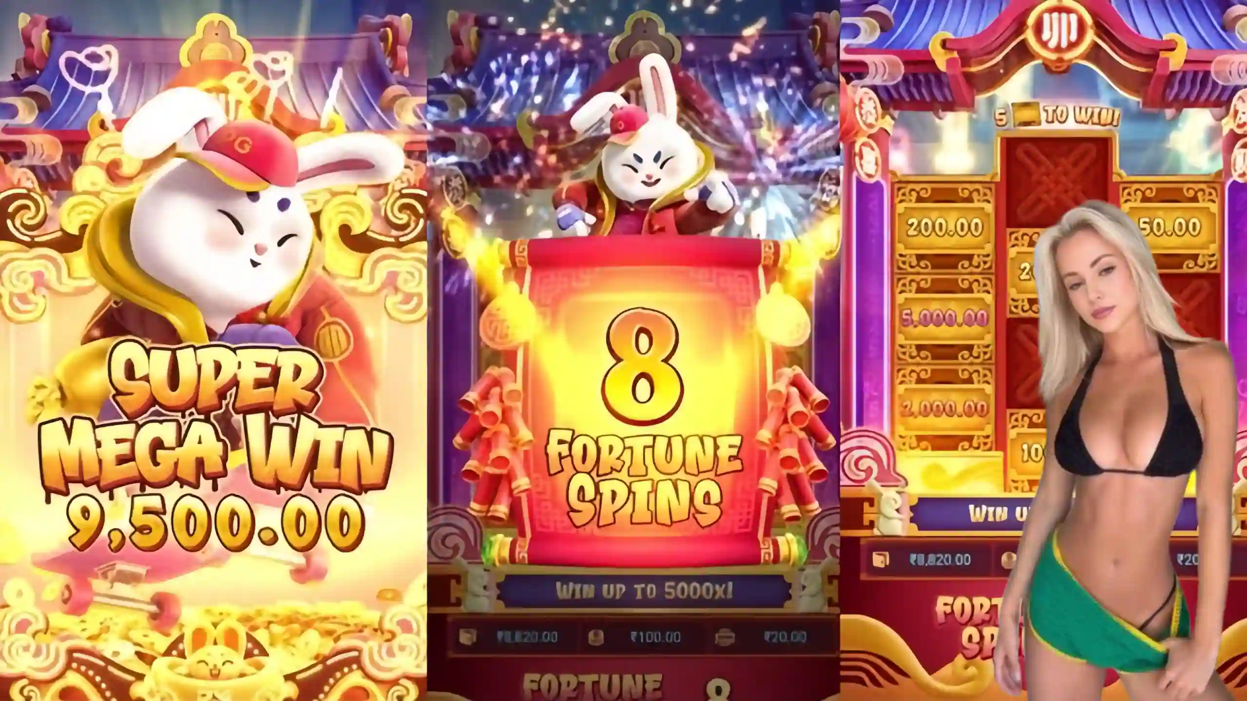 Wild Expansivo Fortune Rabbit 8385 - Coelho Dourado que Expande